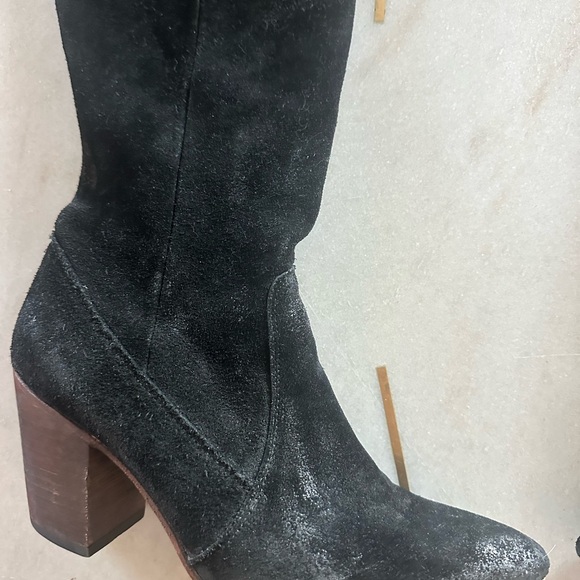 Black leather/suede over the knee size 10 Freebird by Steve Madden boots - Picture 8 of 8